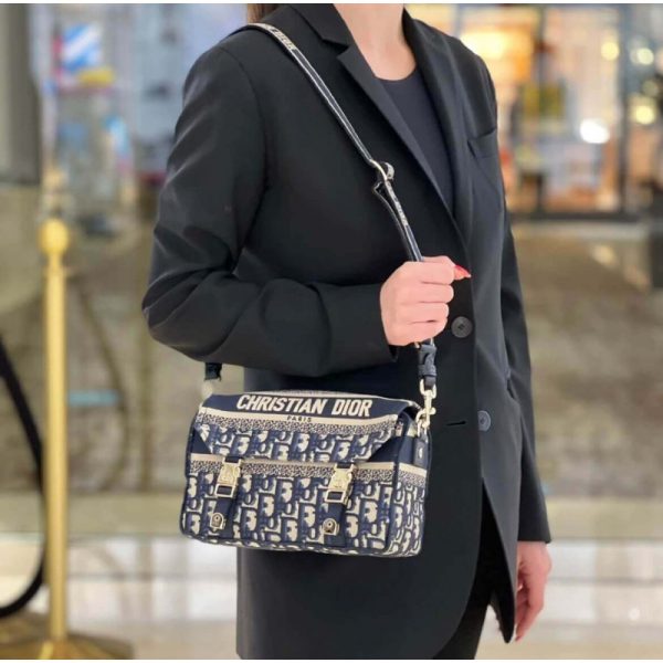 Replica Diorcamp Bag Oblique Embroidery M1241, Compact & Chic - Image 2