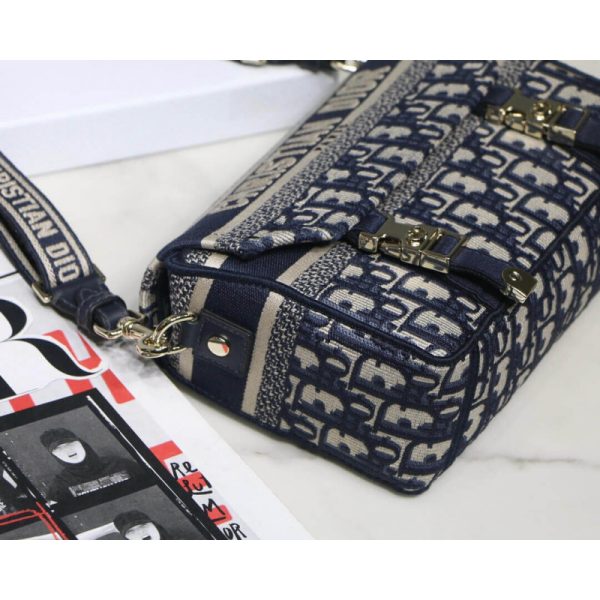 Replica Diorcamp Bag Oblique Embroidery M1241, Compact & Chic - Image 11
