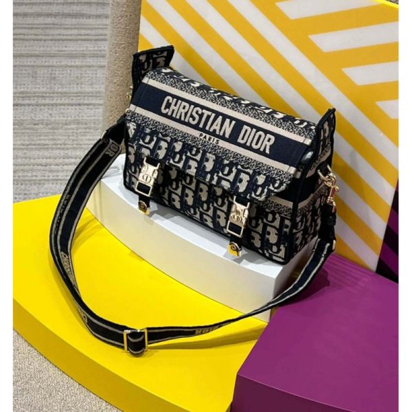 Replica Diorcamp Bag Oblique Embroidery M1241, Compact & Chic - Image 3