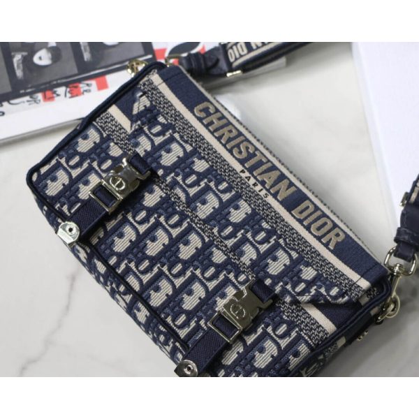 Replica Diorcamp Bag Oblique Embroidery M1241, Compact & Chic - Image 8
