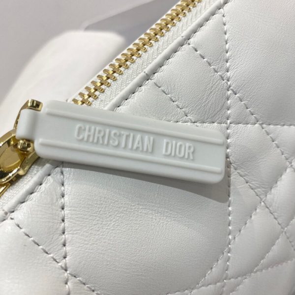 Replica Dior Vibe Hobo Bag White Lambskin Cannage Design - Image 13