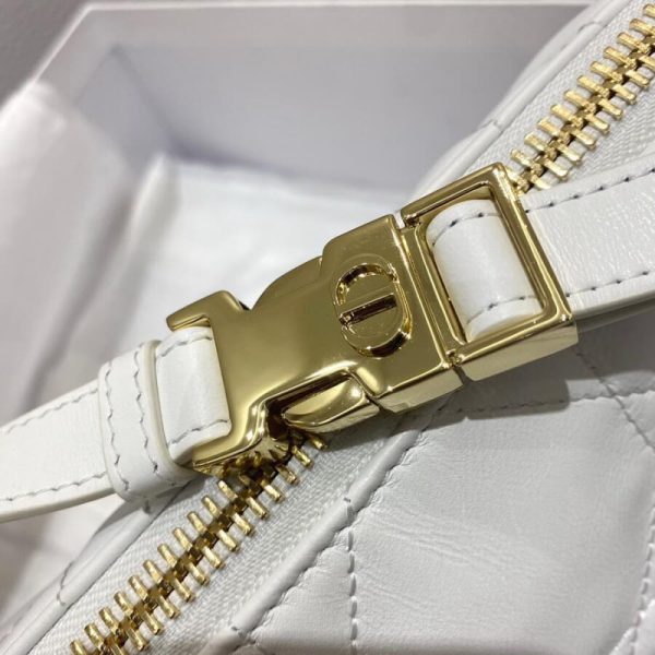 Replica Dior Vibe Hobo Bag White Lambskin Cannage Design - Image 14