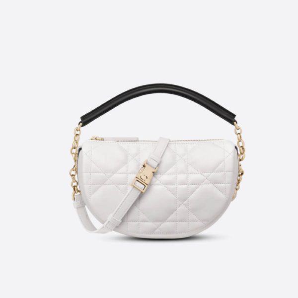 Replica Dior Vibe Hobo Bag White Lambskin Cannage Design