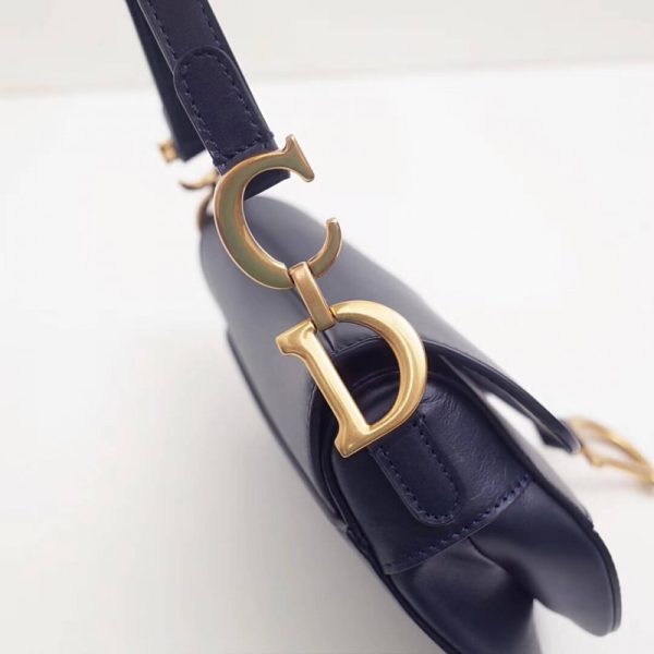 Replica Dior Smooth Calfskin Mini Saddle Bag M0447 - Image 4