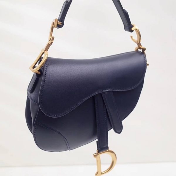 Replica Dior Smooth Calfskin Mini Saddle Bag M0447 - Image 9