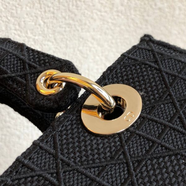 Replica Christian Dior Lady Dior Medium Fabric Bag L4455 - Image 11