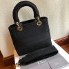 Best Replicas Bags - Replica Christian Dior Lady Dior Medium Fabric Bag L4455 Shop For Best Louis Vuitton LV Replica Bags With Cheap Price