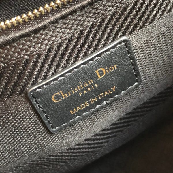 Replica Christian Dior Lady Dior Medium Fabric Bag L4455 - Image 9