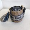 Best Replicas Bags - Christian Dior Replica Blue Oblique Wicker Basket Shoulder Bag Shop For Best Louis Vuitton LV Replica Bags With Cheap Price