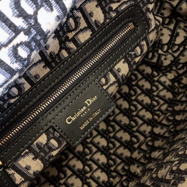 Replica Dior Oblique Wicker Basket Shoulder Bag Blue M7601 - Image 12