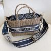Best Replicas Bags - Replica Dior Oblique Wicker Basket Shoulder Bag Blue M7601 Shop For Best Louis Vuitton LV Replica Bags With Cheap Price