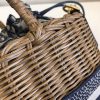 Best Replicas Bags - Replica Dior Oblique Wicker Basket Shoulder Bag Blue M7601 Shop For Best Louis Vuitton LV Replica Bags With Cheap Price