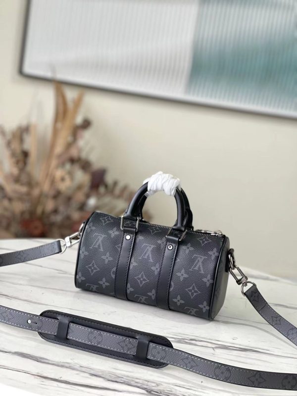 Replica LV Monogram Eclipse Keepall Xs M45947 Travel Bag