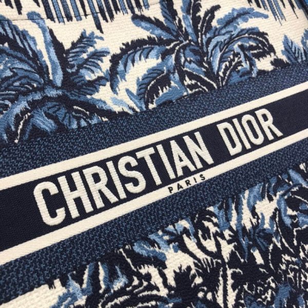 Replica Dior Book Tote - Blue Palms Embroidery M1286 - Image 7