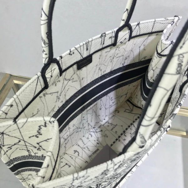 Replica Dior Book Tote Latte Zodiac Embroidery M1286 - Image 11