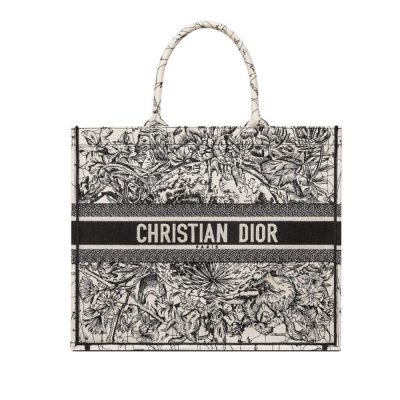 Replica Dior Book Tote Latte Zodiac Embroidery M1286