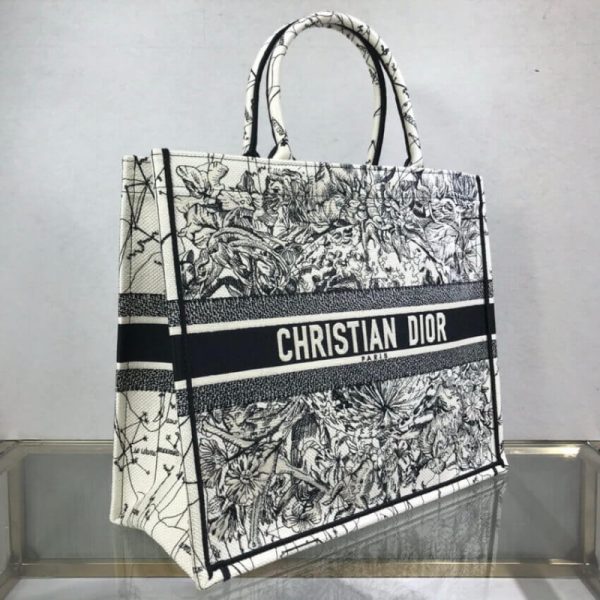 Replica Dior Book Tote Latte Zodiac Embroidery M1286 - Image 6