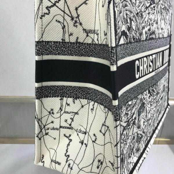 Replica Dior Book Tote Latte Zodiac Embroidery M1286 - Image 7