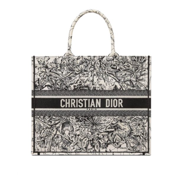 Replica Dior Book Tote Latte Zodiac Embroidery M1286