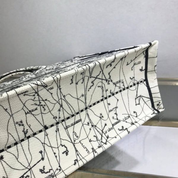 Replica Dior Book Tote Latte Zodiac Embroidery M1286 - Image 9
