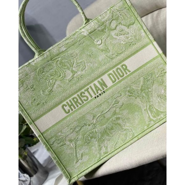 Replica Dior Book Tote Lime Embroidery M1286 Bag - Image 2