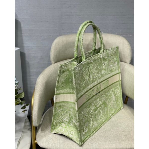 Replica Dior Book Tote Lime Embroidery M1286 Bag - Image 7