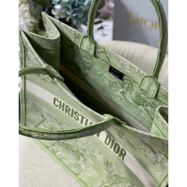 Replica Dior Book Tote Lime Embroidery M1286 Bag - Image 9