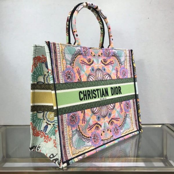 Replica Dior Book Tote - Multicolor Lights Embroidery M1286 - Image 6