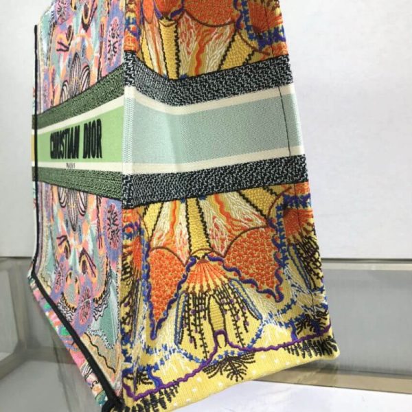 Replica Dior Book Tote - Multicolor Lights Embroidery M1286 - Image 8