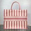 Best Replicas Bags - Dior Book Tote Replica: Pink D-Stripes Embroidery M1286 Shop For Best Louis Vuitton LV Replica Bags With Cheap Price