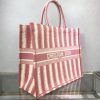 Best Replicas Bags - Dior Book Tote Replica: Pink D-Stripes Embroidery M1286 Shop For Best Louis Vuitton LV Replica Bags With Cheap Price