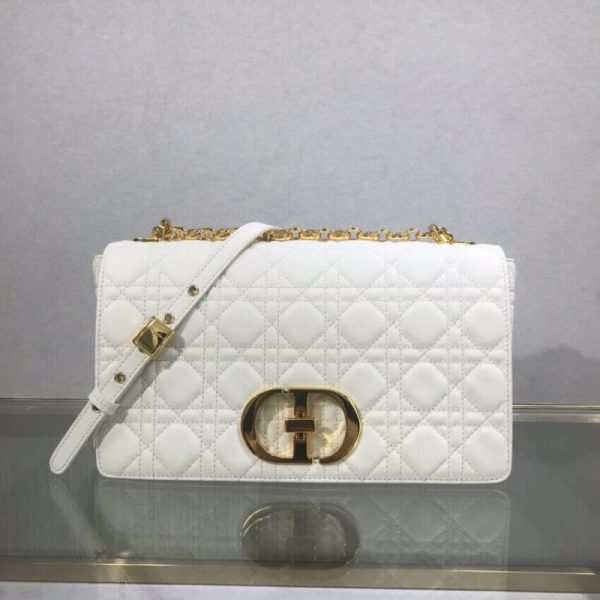 Replica Dior Caro Bag Black Cannage Calfskin M9243 - Image 2