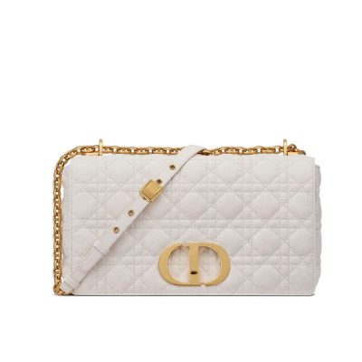 Replica Dior Caro Bag Black Cannage Calfskin M9243