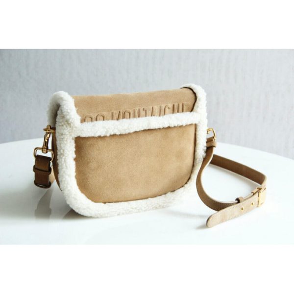 Replica Dior Medium Bobby Shearling Bag in Camel M9319 - Image 5