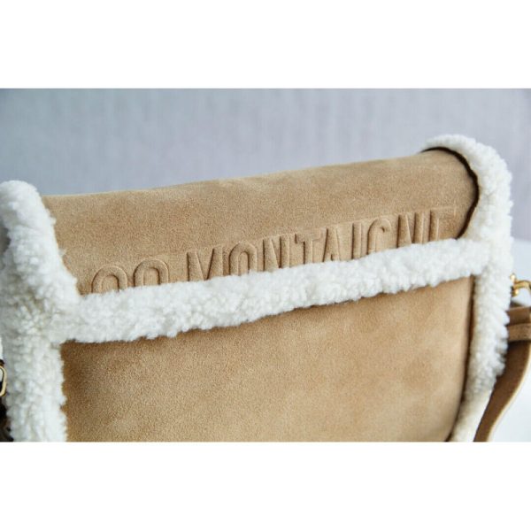 Replica Dior Medium Bobby Shearling Bag in Camel M9319 - Image 6