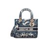 Best Replicas Bags - Replica Dior Lady D-Lite Blue Dior Palms Embroidery Bag Shop For Best Louis Vuitton LV Replica Bags With Cheap Price