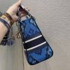 Best Replicas Bags - Replica Dior Lady D-Lite Blue Dior Palms Embroidery Bag Shop For Best Louis Vuitton LV Replica Bags With Cheap Price