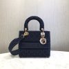 Best Replicas Bags - Replica Dior Lady D-Lite Embroidered Velvet M0565O Bag Shop For Best Louis Vuitton LV Replica Bags With Cheap Price