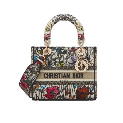 Replica Dior Lady D-Lite Bag - Multicolor Mille Fleurs M0565