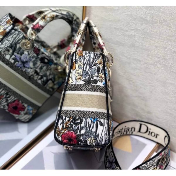 Replica Dior Lady D-Lite Bag - Multicolor Mille Fleurs M0565 - Image 7