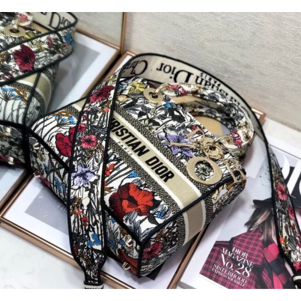 Replica Dior Lady D-Lite Bag - Multicolor Mille Fleurs M0565 - Image 8