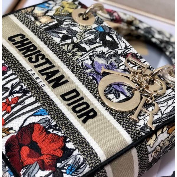 Replica Dior Lady D-Lite Bag - Multicolor Mille Fleurs M0565 - Image 9