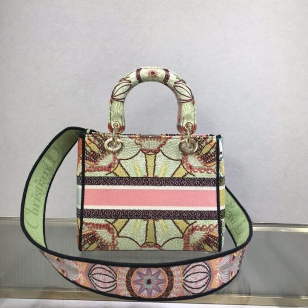 Replica Dior Lady D-Lite Bag - Multicolor Embroidery M0565 - Image 4