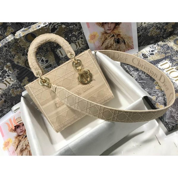Replica Dior Lady D-Lite Cannage Embroidery M0565 Bag - Image 3