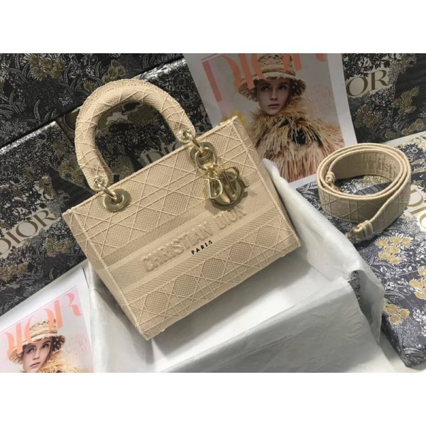 Replica Dior Lady D-Lite Cannage Embroidery M0565 Bag - Image 4