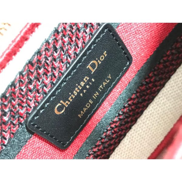Replica Dior Medium Lady D-Lite Dioramour Dot Embroidery Bag - Image 12