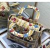 Best Replicas Bags - Replica Dior Lady D-Lite Hibiscus Metallic Thread Embroidery Bag Shop For Best Louis Vuitton LV Replica Bags With Cheap Price