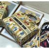 Best Replicas Bags - Replica Dior Lady D-Lite Hibiscus Metallic Thread Embroidery Bag Shop For Best Louis Vuitton LV Replica Bags With Cheap Price