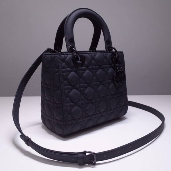Replica Dior Lady Bag - Ultramatte Cannage Calfskin M0565 - Image 2