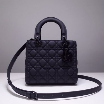 Replica Dior Lady Bag - Ultramatte Cannage Calfskin M0565